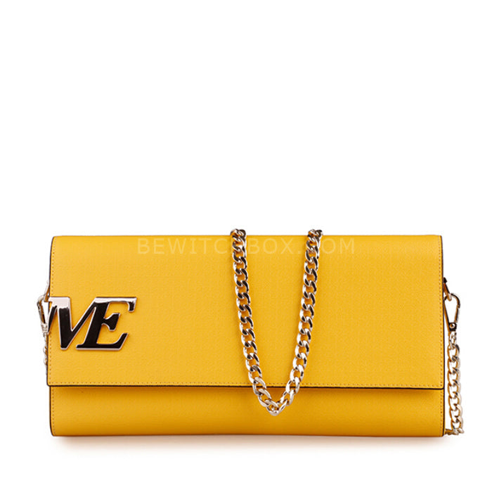 Letter Chain Crossbody Bag