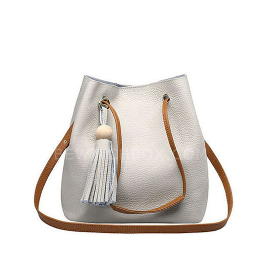 Tassel Pendant Bucket Bag