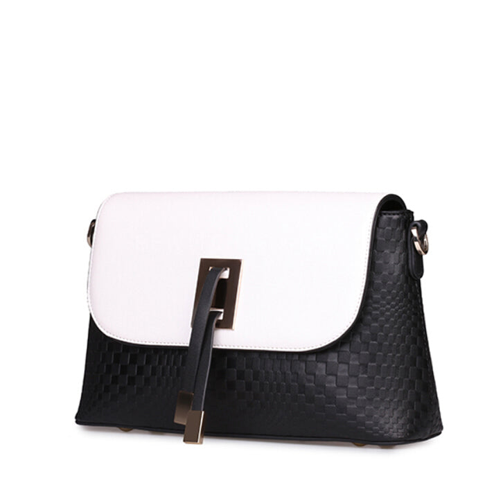 Contrast Weave Handbag