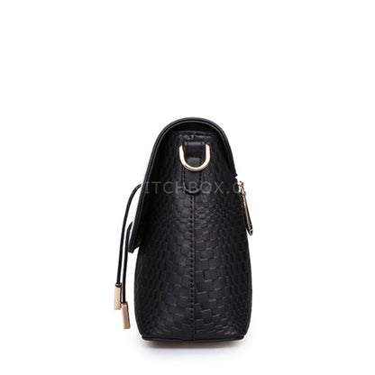 Contrast Weave Handbag