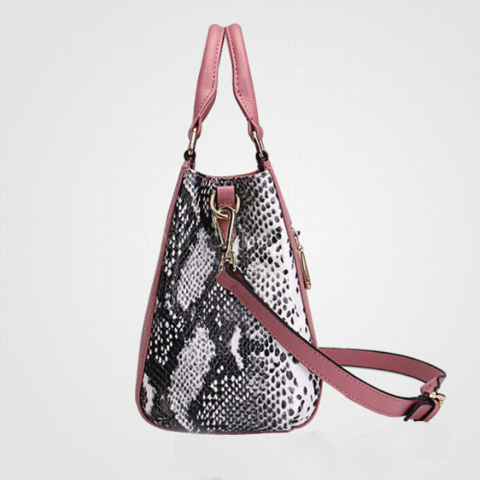 Contrast Serpentine Handbag