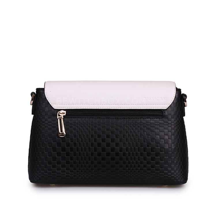 Contrast Weave Handbag