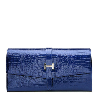 Crocodile pattern shoulder bag evening bag