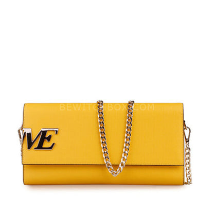 Letter Chain Crossbody Bag